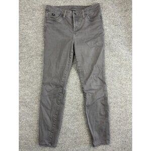 Kuhl Pants Womens 10 Gray Slim Fit Stretch Casual Outdoor Hiking Cotton Blend